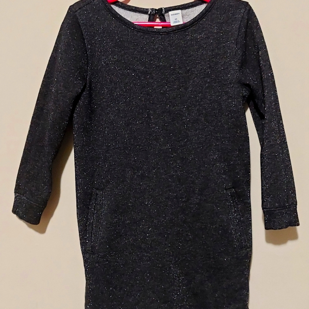5T Black glitter Dress